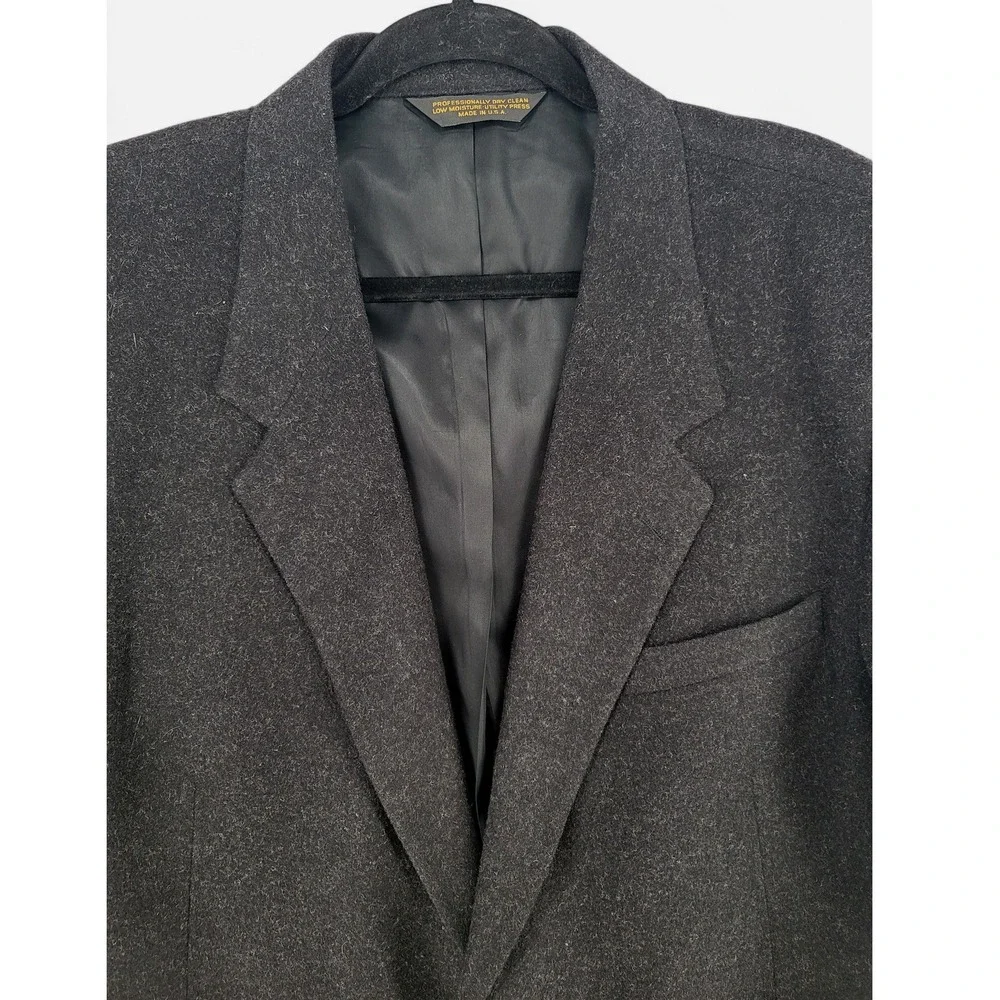Botany 500‎ Camel Hair Blazer Men's Large Vintage Classic Dark Academia EUC